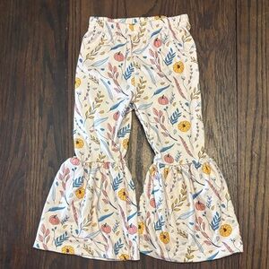 Marie Nicole Floral Print pumpkin flare  Bottoms